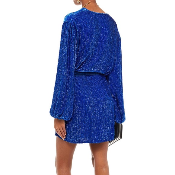 Retrofete Julie Sequined Georgette Dress - Picture 2 of 5